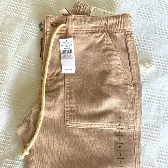 American Eagle Outfitters Pants - New American Eagle, Tommy girl, jogger, stretch pants Rose